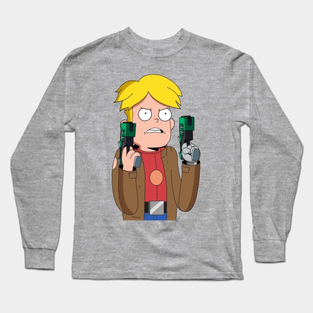 Gary Goodspeed Long Sleeve T-Shirt by Plushism